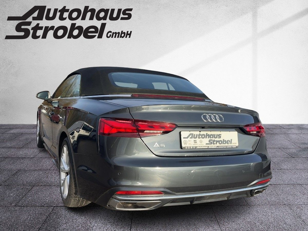 A5 Cabriolet 2.0 TFSI S-Ttronic Navi Kamera LED Alcantara Klima Bluet. Sitzh.