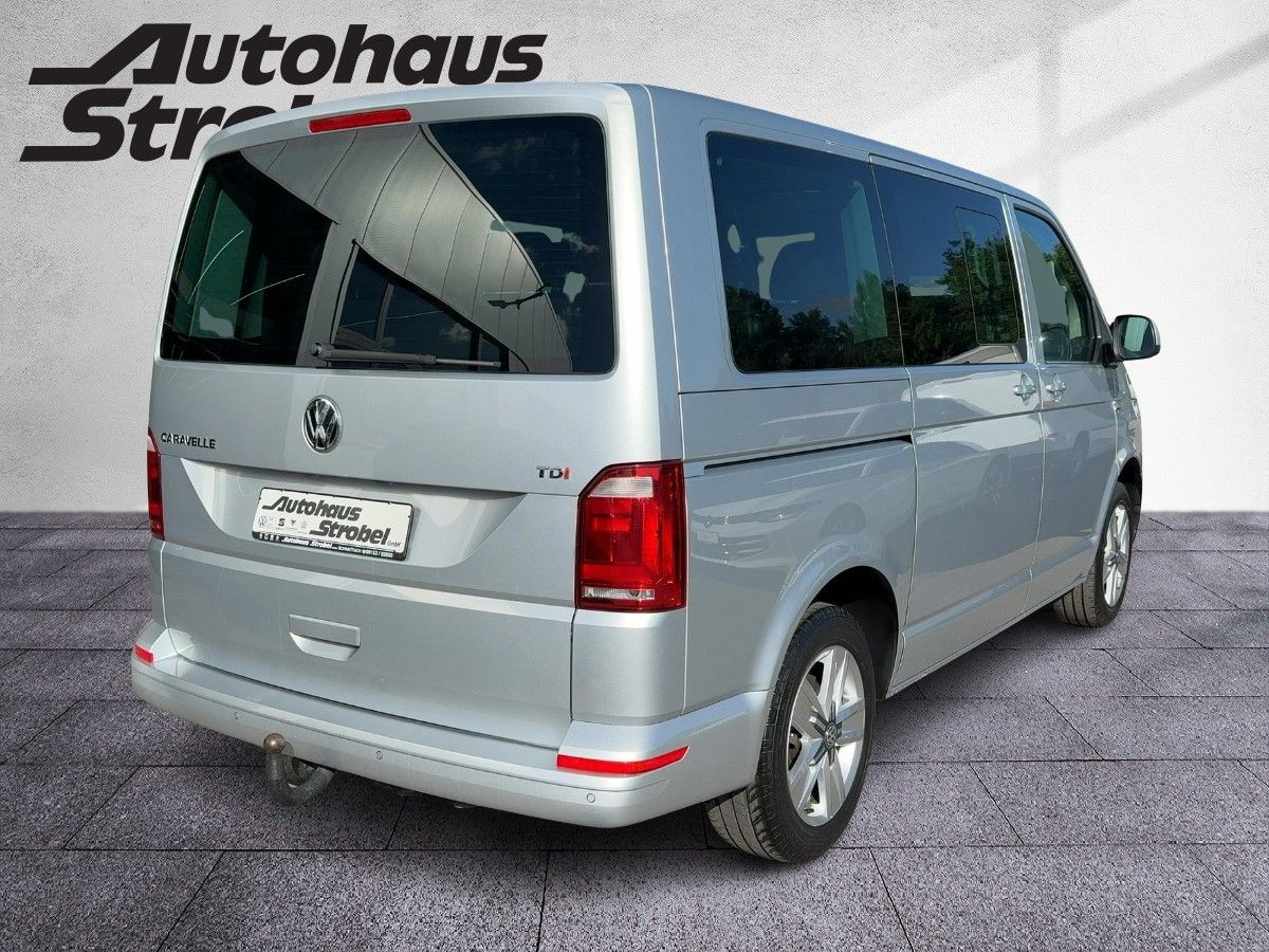 T6 Caravelle 2.0 TDI Comfortline 9-Sitze Parkp. Climatronic Tempo. Nebel Bluet.