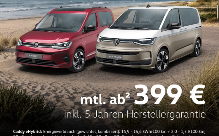  Doppelt elektrisiert: Der Caddy & Multivan eHybrid