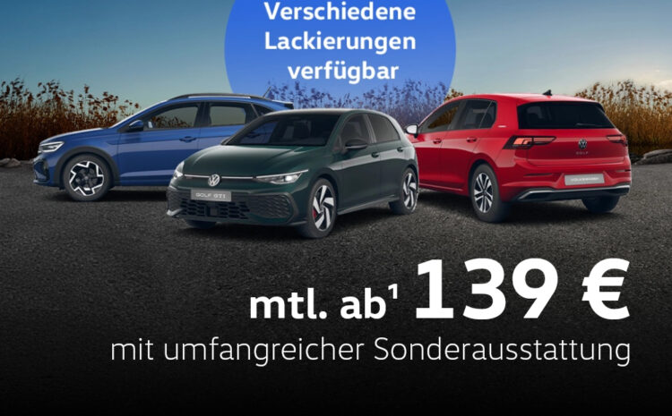  30x vorbestellt: Taigo R-Line, Golf ENERGY & Golf GTI