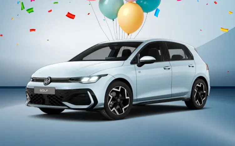  Jubiläumsangebot: Der VW Golf R-Line